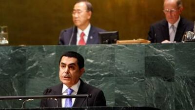 Doha's ambassador to the UN, Nassir Abdulaziz Al Nasser, was elected by acclamation and will start work in September, which means he may oversee the debate over whether Palestinians should gain membership of the UN.