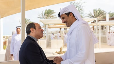 Sheikh Tamim and Mr El Sisi