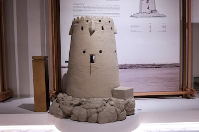 A model of Al Maqta'a Tower at the museum. Victor Besa / The National