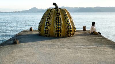 Yayoi Kusama's 'Yellow Pumpkin' on Naoshima Island, in Japan. The island is known for its many installations and contemporary art museums. Photo: Unsplash