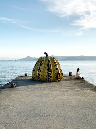 Yayoi Kusama's Yellow Pumpkin on Japan's Naoshima Island. Photo: Unsplash