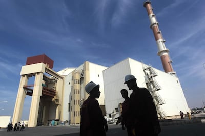The reactor building Bushehr nuclear power plant in southern Iran in October 2010. AFP