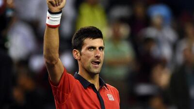 Novak Djokovic needed just over an hour to dispatch Andy Murray and reach the final of the Shanghai Masters. Johannes Eisele / AFP