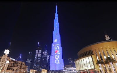 Pepsi shines on Burj Khalifa to celebrate Eid Al Etihad in 2020. Photo: PepsiCo