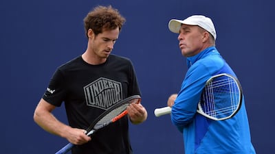 In his two spells with Ivan Lendl, Andy Murray won three majors, two Olympic golds and reached the top of the rankings. Glyn Kirk / AFP
