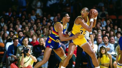 Kareem Abdul-Jabbar (basketball). Jabbar had a history of being poked in the eye, and even missed two college games because of a cornea injury. Getty Images