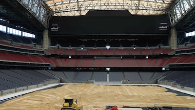 The Houston Stadium gets ready to host World Cup matches. AFP