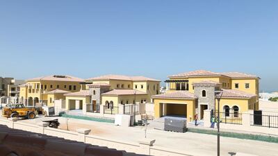 Construction work on phase three of Saadiyat Beach Villas in Abu Dhabi. Courtesy TDIC