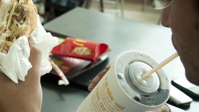 The key to weight management is to drink beverages in moderation, a reader says . Mike Young / The National