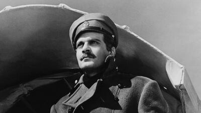 Omar Sharif as he appeared in the 1965 film Doctor Zhivago. MGM / AP Photo