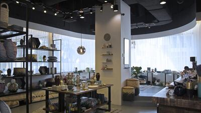 Nook offers an utterly charming mix of tableware, adorable accessories for children, throws and cushion in statement fabrics, sumptuous rugs, marble-effect boxes, pared-back lighting and quirky accessories. Jeffrey E Biteng / The National