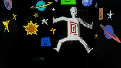 Video projection 'MA7MOOM' by Moza Alhamrani.