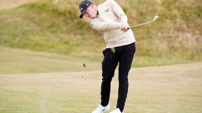England's US Open champion Matt Fitzpatrick plays from the fourth fairway. PA