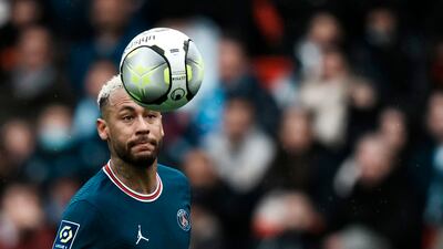 Neymar on the ball against Bordeaux. AP