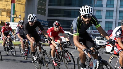 Cyclists take part in Ride Ajman 2016. Changes for the 2017 edition were announced on Monday, including an expanded course. Pawan Singh / The National
