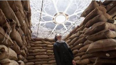 A visitor experiences an installation by the Indonesian artist Setu Legi at Madinat Jumeirah during Art Dubai last year. Jaime Puebla / The National