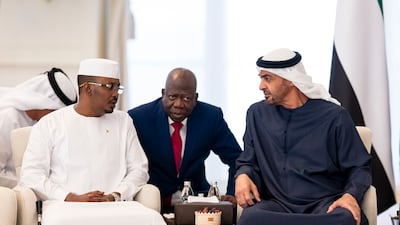 The two leaders reviewed the progress of UAE-Chad relations across sectors such as the economy, trade, development and renewable energy