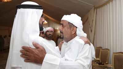 The Vice President and Ruler of Dubai, Sheikh Mohammed bin Rashid, offers condolences to the family of one of the soldiers who fell in the line of duty while serving in Operation Restoring Hope in Yemen. Wam