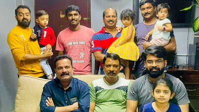 Ratheesh Reghunathan and his colleagues in Kuwait won Dh15 million from Abu Dhabi Big Ticket. Photo: Abu Dhabi Big Ticket
