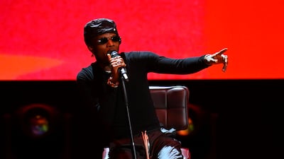 Wizkid performs on stage