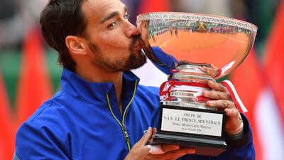 Italy's Fabio Fognini defeated Dusan Lajovic in the Monte Carlo Masters final, after knocking out 11-time winner Rafael Nadal in the last four. AFP