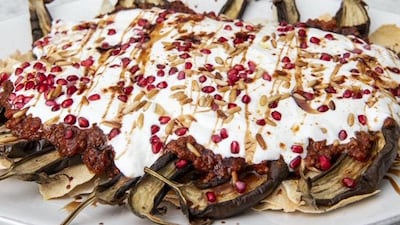 Aubergine fatteh by Lama Jammal, founder of Mamalu Kitchen