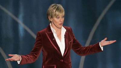 Ellen DeGeneres hosted the Oscars twice, in 2007 and 2014. AP Photo