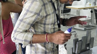 Students are trained in fashion, textiles, interiors, jewellery and product design at the Gurukul School of Design in Jaipur, which was founded by Indian designer Raghavendra Rathore