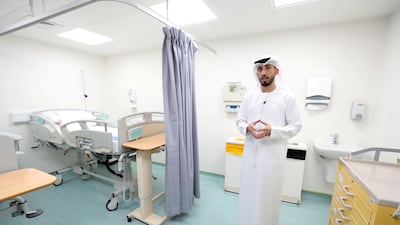 Mouayad Abdulghani, acting head of the Expo Emergency Centre, said the services on offer set the standard in the region. Chris Whiteoak / The National