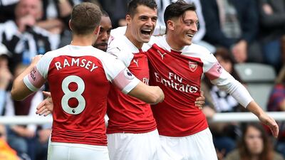 Centre midfield: Granit Xhaka (Arsenal) – A fine free kick broke the deadlock at Newcastle and extended his record of scoring all his Premier League goals from long range. Reuters