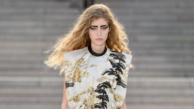 A look from the 2018 Cruise collection by Louis Vuitton, held in Kyoto, Japan. Courtesy Louis Vuitton