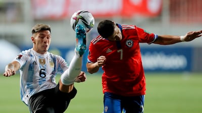 Argentina's Lisandro Martinez, left, is set to complete his move to Manchester United. AP