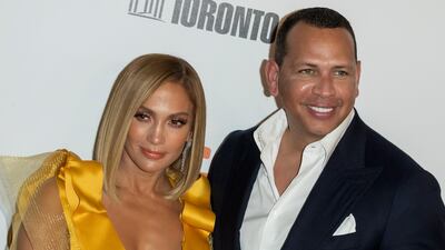 Jennifer Lopez and Alex Rodriguez arrive for the screening of the movie 'Hustlers' during the 44th annual Toronto International Film Festival (TIFF) in Toronto, Canada on September 7, 2019. EPA