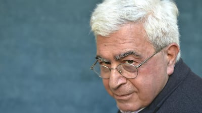 Lebanese author Elias Khoury will be in Abu Dhabi to speak at the NYU Abu Dhabi Institute on October 7, 2018. Getty Images