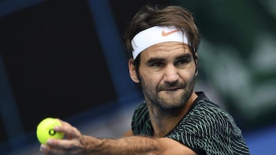 Roger Federer during a training session. Julian Smith / EPA