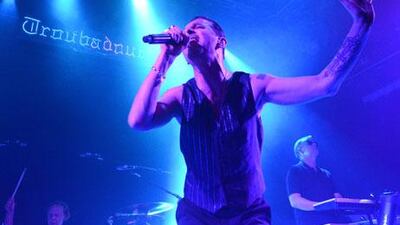 Singer Dave Gahan and keyboardist Andy Fletcher of Depeche Mode. Jason Merritt / Getty Images