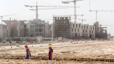 Al Wasl Plaza area under construction.