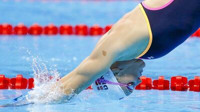 Swimmer Jeanette Ottesen of Denmark during training sessions at the Olympic Aquatics Stadium at the Olympic Park in Rio de Janeiro, Brazil, 01 August 2016. Patrick B Kraemer / EPA