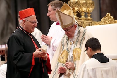 Louis Sako was made a cardinal by Pope Francis in 2018. Getty Images