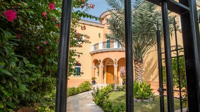 The exterior of the villa