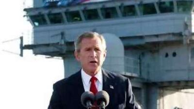 Mission impossible: President George W Bush had hoped to privatise the Iraqi oil sector but that goal now seems futile.