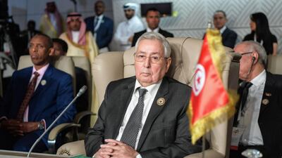 There have been calls for Algerian interim president Abdelkader Bensalah to stand down. AFP