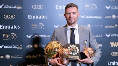 Marcus Berg won the award for top goalscorer. Antonie Robertson / The National