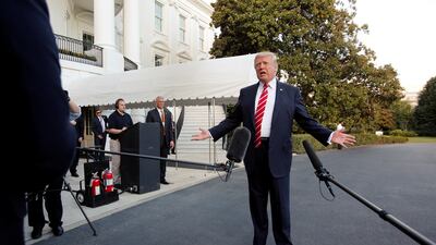 Donald Trump has launched fresh barbs at the North Koreans. REUTERS/Yuri Gripas