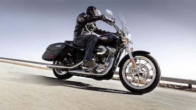 Harley-Davidson’s SuperLow 1200T has plentiful torque, paired with substantial ABS brakes. Courtesy Harley-Davidson Motor Company