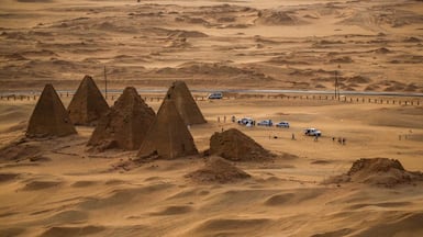 The Jebel Barkal pyramids in Sudan's Northern State in Sudanese Nubia. AFP