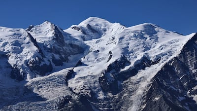 Mont Blanc as seen from Le Brevent, in Chamonix, France. Reuters