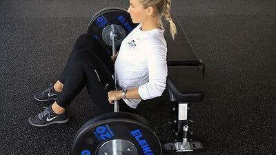 Start on the floor with the weight on your hips. Satish Kumar / The National