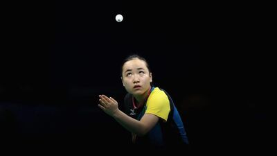 Mima Ito of Japan in action during the women’s team semi-final against Petrissa Solja of Germany on Day 9 of the Rio 2016 Olympic Games at Riocentro on August 14, 2016 in Rio de Janeiro, Brazil. Lars Baron / Getty Images