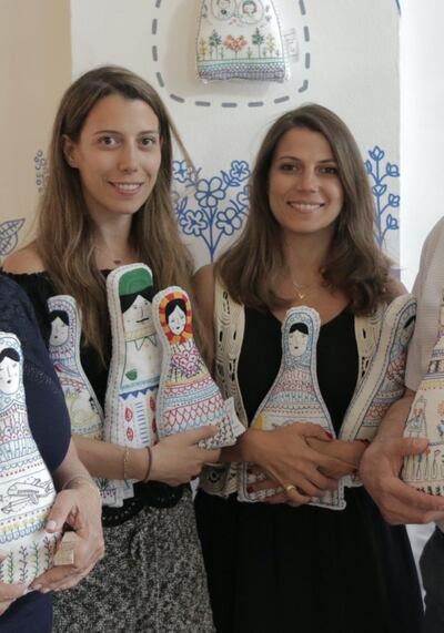 Marianne and Melina Moussalli were inspire d by their aunt, who still lives in Aleppo. Courtesy Ana Collection